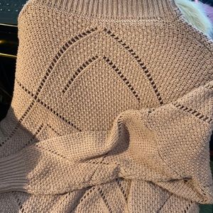 Turtleneck style knitted sweater dress